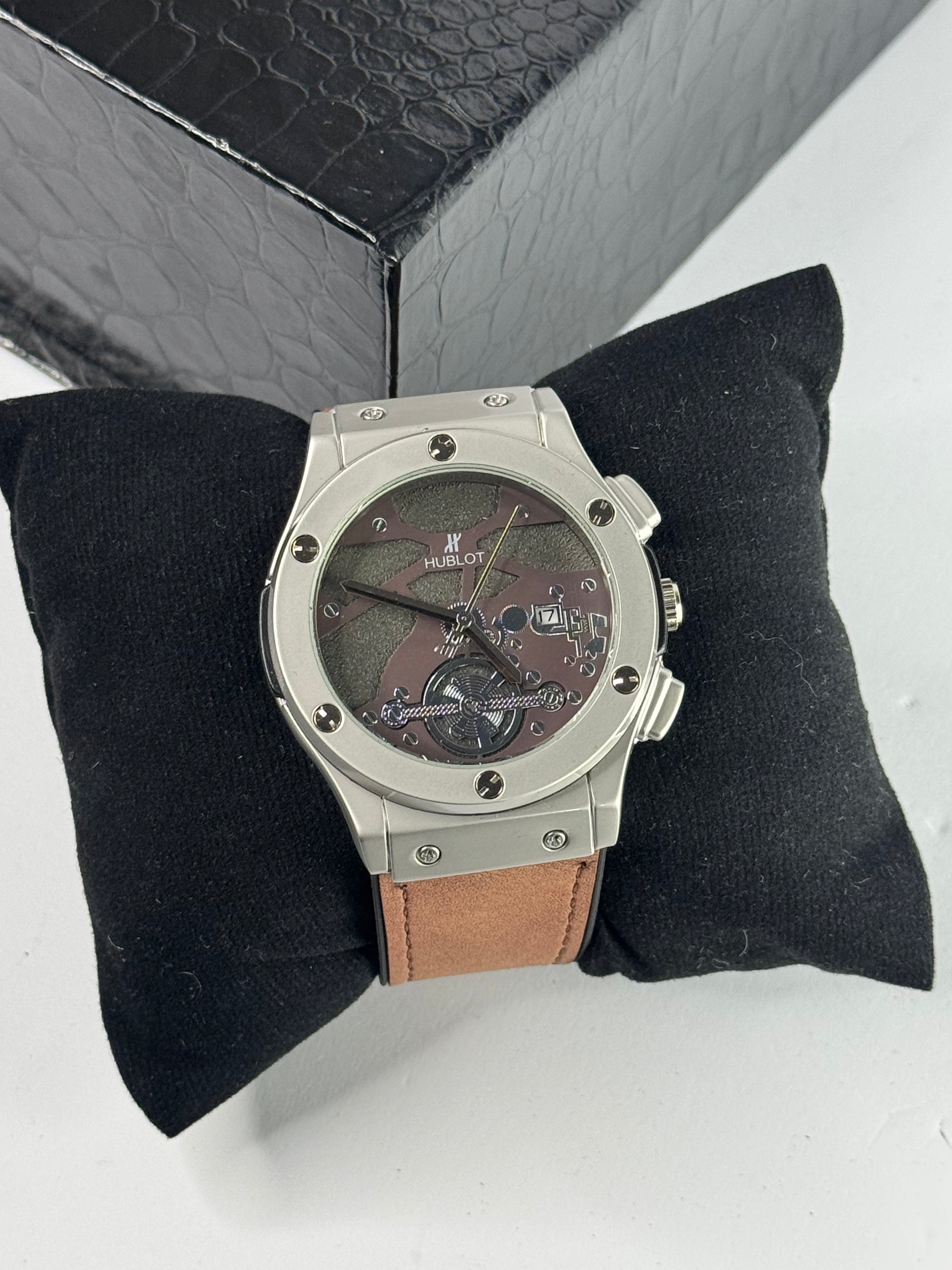 Hublot–VZ-08 Skeleton Brown Leather