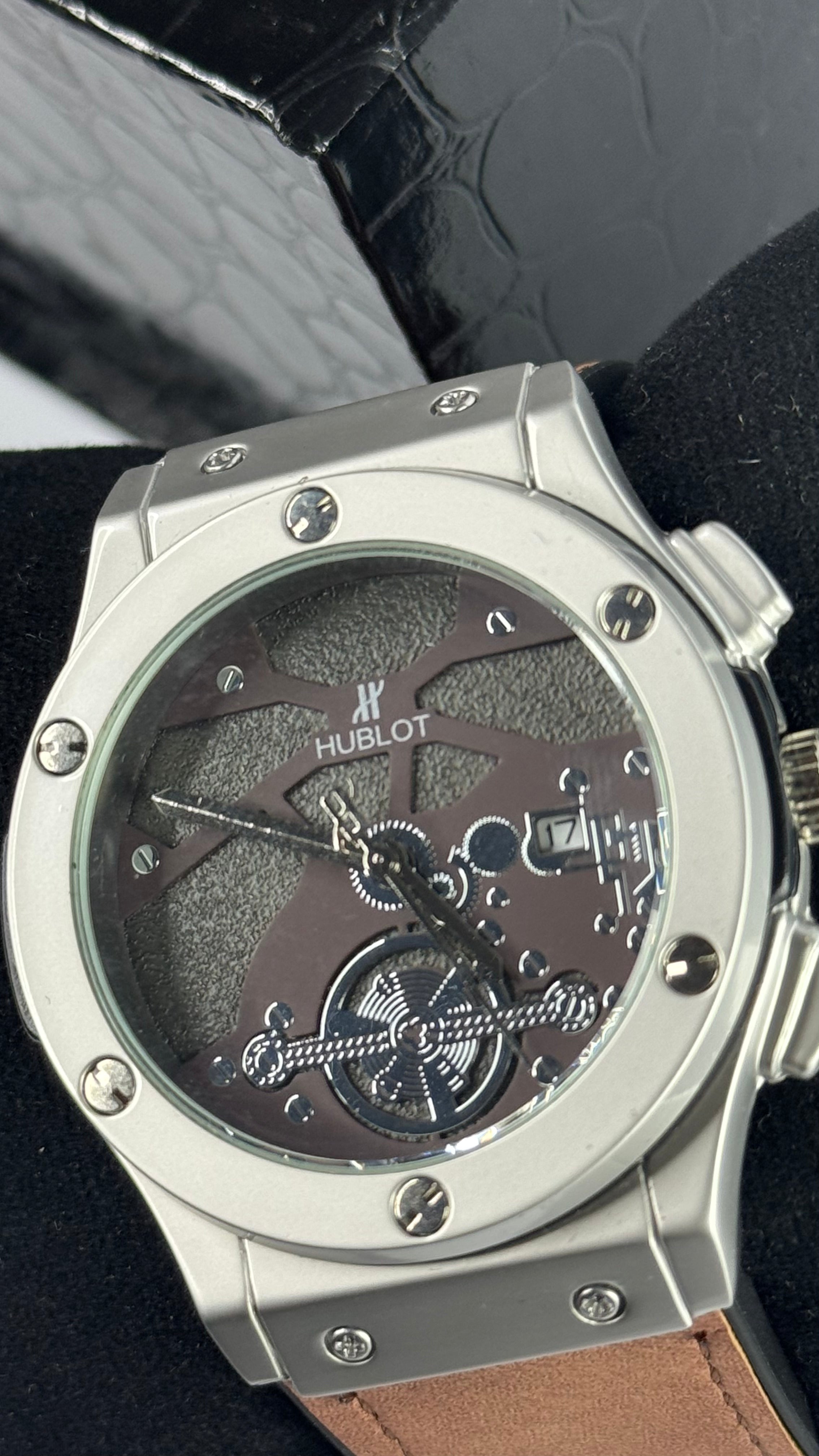 Hublot–VZ-08 Skeleton Brown Leather