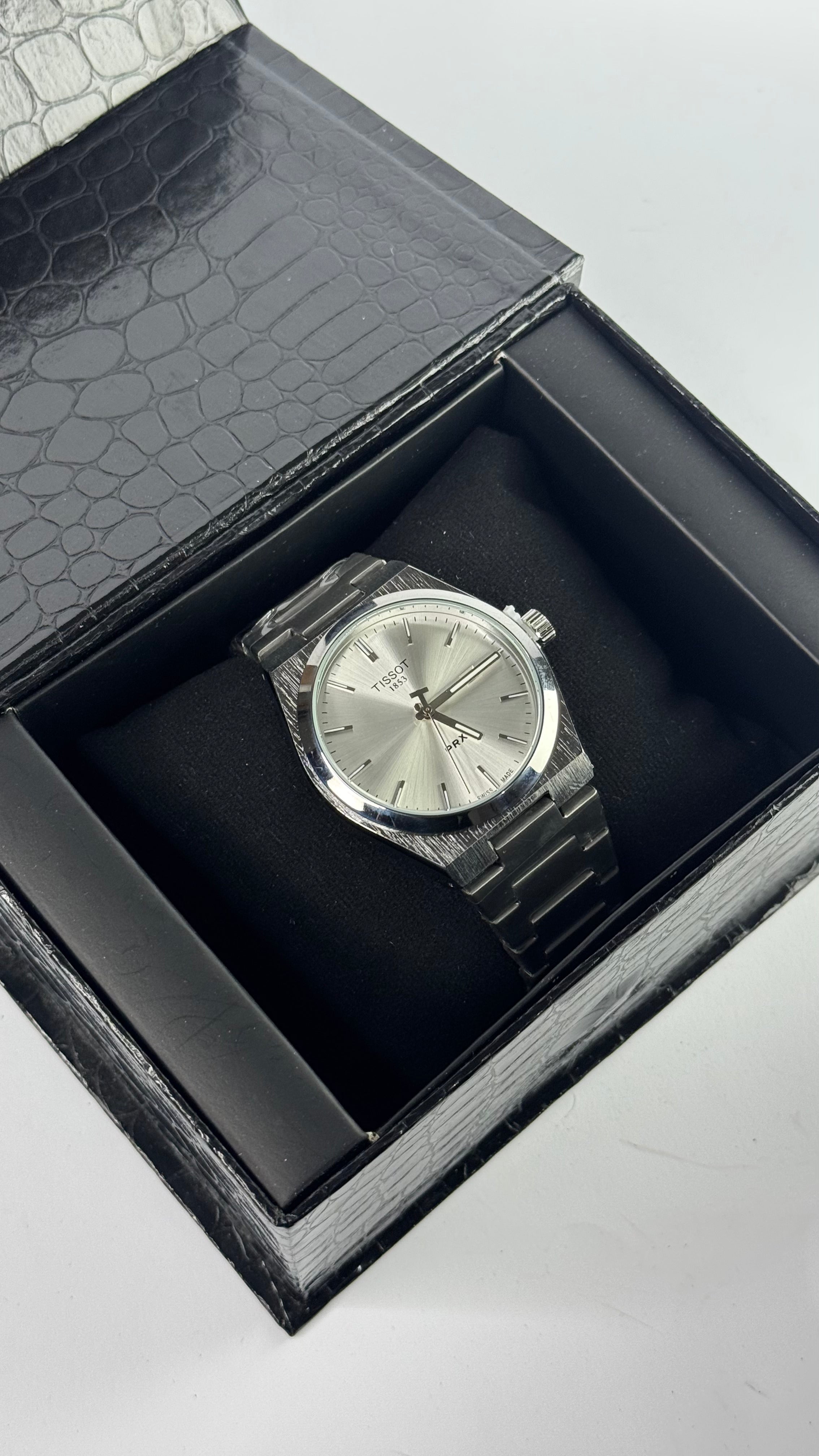 Tissot-VZ-17 PRX Silver Dial